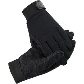 HORZE Basic Adjustable Cotton Polygrip Equestrian Horseback Riding Gloves