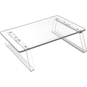 Monitor Stand Riser, Clear Acrylic Computer Monitor Stand,Ergonomic Desk Riser Increases Height By 3.7in - For Laptop, Pc, Notebook, Printer, Computer. in Kuwait