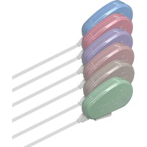 شريط تصحيح الدراسة المكتبي الصغير من zhuohai مكون من 6 قطع، أداة تطبيق سهلة الاستخدام للتصحيحات الفورية وتصحيح الكتابة الخاطئة في أي وقت شريط تصحيح لون الماكارون in Kuwait