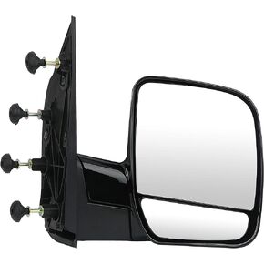 SCITOO Towing Mirror Passenger Side Fit for Ford Exterior Accessories Mirror Fit 2002-2008 for Ford E150 E250 E350 E450 E550 Van with Duel Glass Foldable Manual Controlling Features