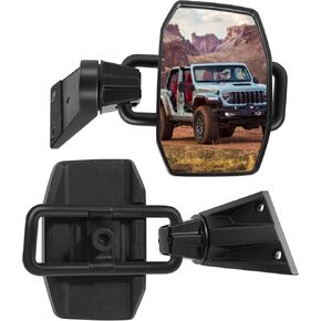 أبواب مرايا مطورة متوافقة مع جيب رانجلر، مرايا جيب جانبية قابلة للتعديل ولا تهتز، تركيب الرؤية الخلفية بدون باب لسيارة جيب رانجلر JK JKU 2007-2018 in Kuwait