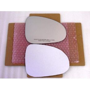 New Replacement Mirror Glass with Full Size Adhesive for 2011-2017 VW Volkswagen Touareg Passenger Side View Right RH