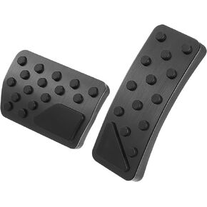 X AUTOHAUX 1 Set Brake Pedal Pad Gas Accelerator Pedal Cover for Jeep Grand Cherokee for Dodge Durango 2011-2021 Black