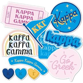 Kappa Kappa Gamma Sticker Decal Laptop Water Bottle Car (Cute Sheet)