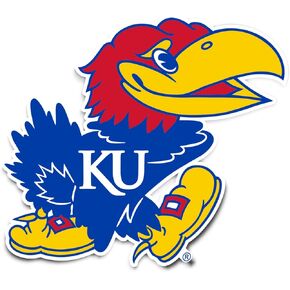 University of Kansas Jayhawks KU Vinyl Decal Laptop Water Bottle Car Scrapbook Sticker (IND 1)