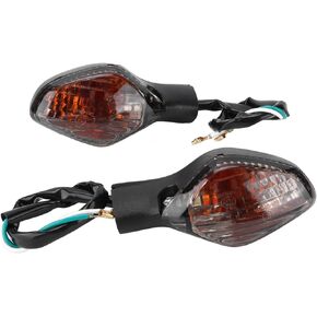 Aramox Motorcycle Turn Indicator,12V LED Turn Signal Light Indicator Lamp Replacement for Honda CBR500 CBR650 CTX700 CRF250L NC700 750 MSX12(Transparent)