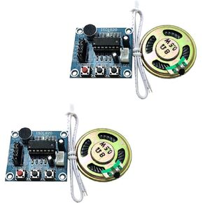 2Pcs ISD1820 Sound Voice Recording Playback Module Sound Recorder Board With Microphone Audio Loudspeaker