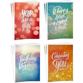 Hallmark Birthday Cards Assortment, 16 Cards with Envelopes (Make a Wish)