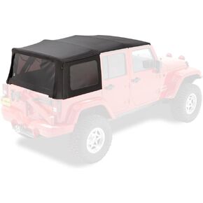 Bestop 79847-17 7984717 Replace-A-Top Black Twill for OEM Hardware - 2010-2018 Wrangler Unlimited