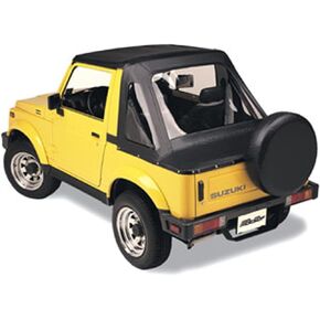 Bestop 53361-01 Black Crush Replace-A-Top Soft Top Clear Windows for 1986-1994 Suzuki Samurai