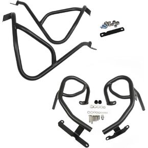 Crash Bars Highway Engine Guard Bumper Protector Replacement for BMW G310GS G310R 2017 2018 2019 2020(Lower and Upper,Black)