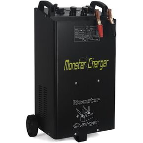 Stark 55 Amp 12/24 Voltages Wheeled Battery Fast Charger Truck Charger Automatic Engine Starter Battery Clamps with Handle