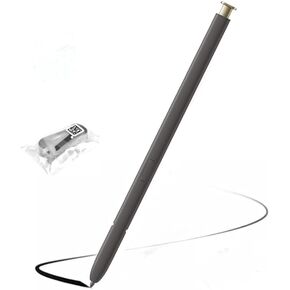 S24 Ultra S Pen (Without-Bluetooth) Replacement Compatible Galaxy S24 Ultra 5G Touch S24 Stylus Pen S24U S Pen + Replacement Tips/Nibs (Dark Gray)