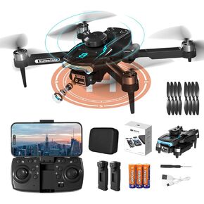 Drone with Camera for Adults 1080P HD,Mini Drone with Obstacle Avoidance 50 Min Long Flight Time,Foldable RC Quadcopter with Brushless Motor for Beginner,Dual Camera Drone from Techwonderz