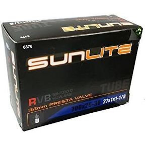 أنبوب، 700 × 25-30 (27x1x1-1/8) صمام بريستا 32 مم، دراجات صن لايت