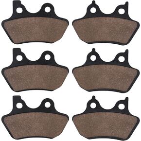 Cyleto Front & Rear Brake Pads for Harley Davidson Electra Glide Ultra Classic、Road King Classic、Dyna FXDLi Dyna Low Rider 2006、Touring FLHT 2000-2007