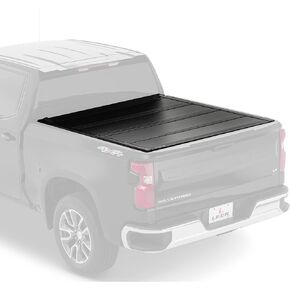 LEER HF650M | Fits 2019-2022 GM Chevy Silverado/GMC Sierra 1500 with 5.8 FT Bed | Hard, Quad-Folding, Low Profile Tonneau Cover | SKU 650300