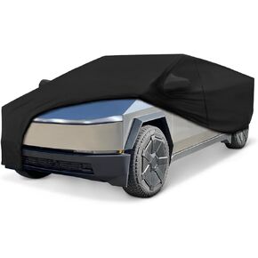 All-Weather Waterproof Stretch Truck Cover for Tesla Cybertruck - Velvet-PU Composite Fabric Car Cover Full Car Protection for Indoor and Outdoor Use