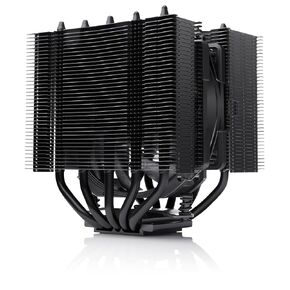 Noctua NH-D12L chromax.Black، مبرد وحدة المعالجة المركزية ثنائي البرج منخفض الارتفاع (120 مم، أسود)