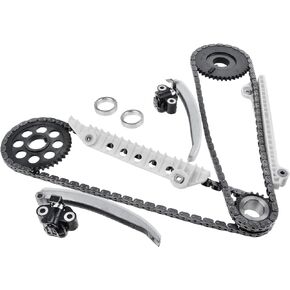A-Premium Engine Timing Chain Kit W/Guide Rails & Tensioner [fits SOHC, 8Cyl 4.6L] Compatible with Ford & Lincoln & Mercury, fits Crown Victoria 02-10, E-150, Mustang, Town Car, Mountaineer & More