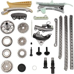 MAYASAF Engine Timing Chain Kit with Original Equipment Replacement Timing Chains, Sprockets, and Tensioners for Select Ford, Mercury, Mazda 4.0L V6 Models,