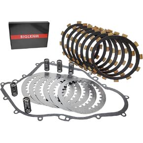 Clutch Kit Friction Plates & Heavy Duty Springs Gasket for Yamaha Big Bear 400 YFM400F 4WD Wolverine 350 YFM350FX Big Bear 350 YFM350FW YFM350U 2WD Kodiak 400 YFM400FW