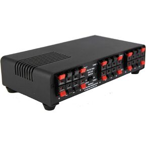 (TM) 4 Channel Speaker Selector Multi-Zone Audio Home Surround Sound Control with Impedance Protection