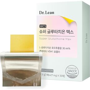 Dr Lean Super Glutathione Max Orally Disintegranting Film Type for Skin - Fast Absorption, Vitamin, Naiacin, Collagen, Elastin, Hyaluronic Acid High Content, High Purity (1 Box x 30 Sheets)