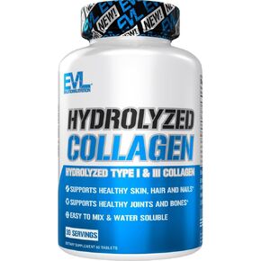 كولاجين متحلل من إيفلوشن نيوتريشن - 1400 مجم كولاجين متحلل من النوع الأول والثالث - دعم المفاصل والعظام - مكمل للبشرة + الشعر + الأظافر - كيتو + باليو - 30 وجبة in Kuwait