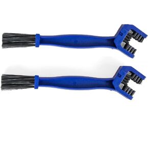 MOTO4U Motorcycle & Bike Universal Chain Grunge Cleaning Brush/Tool DirtBike MX Steet Sport Off-Road Motorcycles ATVs Quad Bicycles (2 PACK Blue)