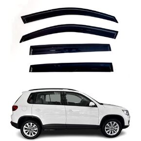 Window Visors Rain Guards Deflectors Fits Volkswagen Tiguan 2009 2010 2011 2012 2013 2014 2015 2016 2017