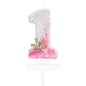 Purple White Frozen Birthday Candles, Sparkler Number 2nd Birthday Candle for Party Supplies, Snow Winter Frozen Birthday Party Decorations, Number 2 Cake Toppers Decorations