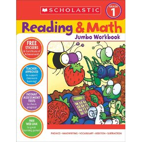 Reading & Math Jumbo Workbook: Grade 1