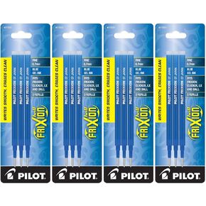 PILOT FriXion Gel Ink Refills for Erasable Pens, Fine Point, Blue Ink (77331) (4)