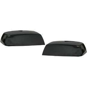 Pair Carbon Fiber Pattern Mirror Caps Cover Compatible with GMC Chevrolet Silverado Sierra 1500 2014-2018/2500 HD 3500 HD 2015-2019 Pick up Replacement for 22919757,22919758.