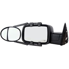 Fit System (3990) Dual Lens Universal Towing Mirror with Ratchet Mount System, Pair, 5"x 7"