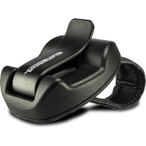 Heavy Duty Aluminum Alloy Glasses Holder for Car Sunshade (Black, Single)