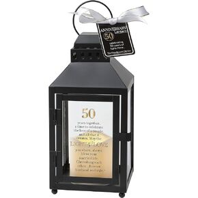 Celebrating 50 Years Together - 50th Wedding Anniversary Lantern - Golden Anniversary Keepsake