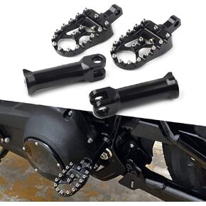 GZYF Motorcycle Rear Passenger MX Style Foot Peg Foot Rest Pedal with Mounting Bracket For Harley Softail FLDE FLFB FLFBS FLHC FLHCS FLSB FLSL FXBB FXBR FXBRS FXFB FXLR 2018-UP, Black