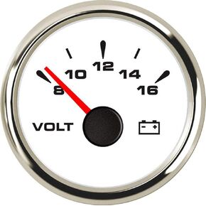 7 Back Light Universal 52mm Voltmeters Voltage Gauges Voltage Meters 8-16V for Boat Yacht Auto Motor Home Truck