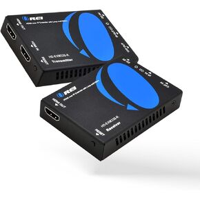OREI HDMI Extender Over Single Ethernet CAT6/CAT7 Cable Supports 1080p, 60Hz, 3D, HD Audio with IR Over IP – Up to 330 FT