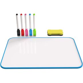 Small Whiteboard, Dry Erase Board with Markers, Small Dry Erase Board for Students, Double Sided Whiteboard for Home Office & School Supplier