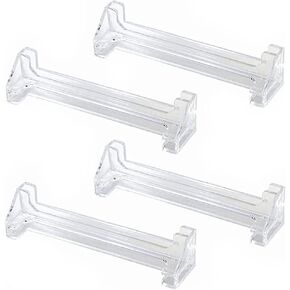 8PCS Vertical Blind Valance Corners 3.5inch Clear Plastic Vertical Blind Dust Cover Corner Frame for L Sharp Dust Cover,Blinds Parts,Accessory,Components