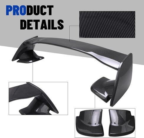 جناح سبويلر خلفي من ألياف الكربون بمظهر خلفي للشفاه متوافق مع سوبارو WRX STi سيدان ذات 4 أبواب 2015-2019 in Kuwait