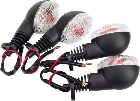 AHL بدوره إشارة العنبر ضوء المؤشر 23037-0115 23037-0388 23037-0376 لكاواساكي KLX300SM 2020-2022، KLX230R 2020-2022، EX250 Ninja 250 2008-2012، EX250 EX-250 Ninja 250R 200 8-2012 (2 حزمة) in Kuwait