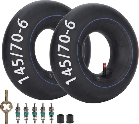 أنابيب داخلية 145/70-6 ATV مع صمامات مستقيمة TR13 متوافقة مع 90cc 4 عجلات ATV، Go-Kart، مفرمة صغيرة، جزازات العشب والشاحنات اليدوية in Kuwait