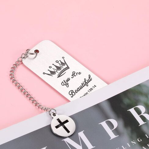 Inspirational Baptism Bible Verse Bookmark Easter Gift for Girls Daughter Christmas Stuffers Christian Bookmark Religious Gift for Women Book Lovers Female Friend Sister Birthday Gift in Saudi Arabia