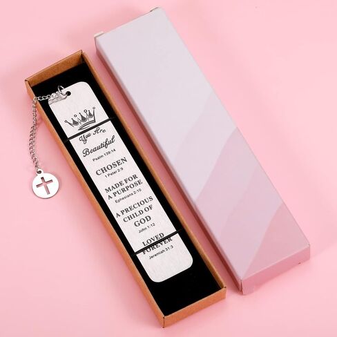 Inspirational Baptism Bible Verse Bookmark Easter Gift for Girls Daughter Christmas Stuffers Christian Bookmark Religious Gift for Women Book Lovers Female Friend Sister Birthday Gift in Saudi Arabia