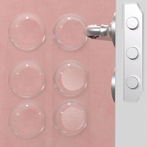 سدادة الباب، واقيات الحائط، مصدات لاصقة، ذاتية اللصق، تمنع تلف الجدار، تقلل من الضوضاء الصادرة عن الأبواب، والثلاجات، للمكتب المنزلي (6 قطع) in Kuwait