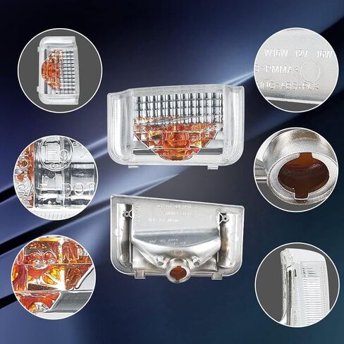 ضوء إشارة الانعطاف الوامض لـ Ram ProMaster 1500 2500 3500 2014 2015 2016 2017 2018 2019 2020 2021، مؤشر مرآة جانبية، تصميم أصلي، بدون مصابيح (زوج من العدسات الشفافة) in Kuwait